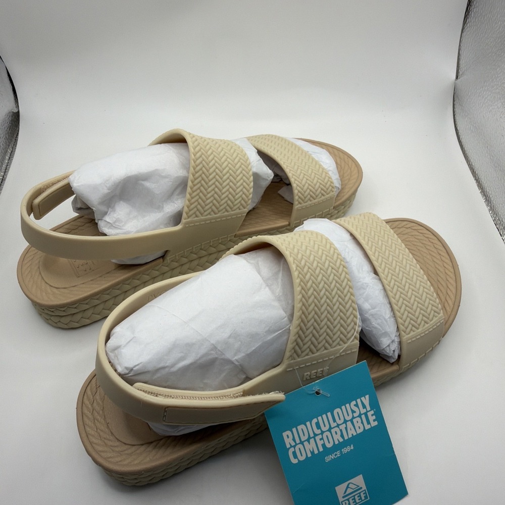 Reef Water Vista Women's Waterproof Sandals Nude/Tan size 8 New - Picture 7 of 13